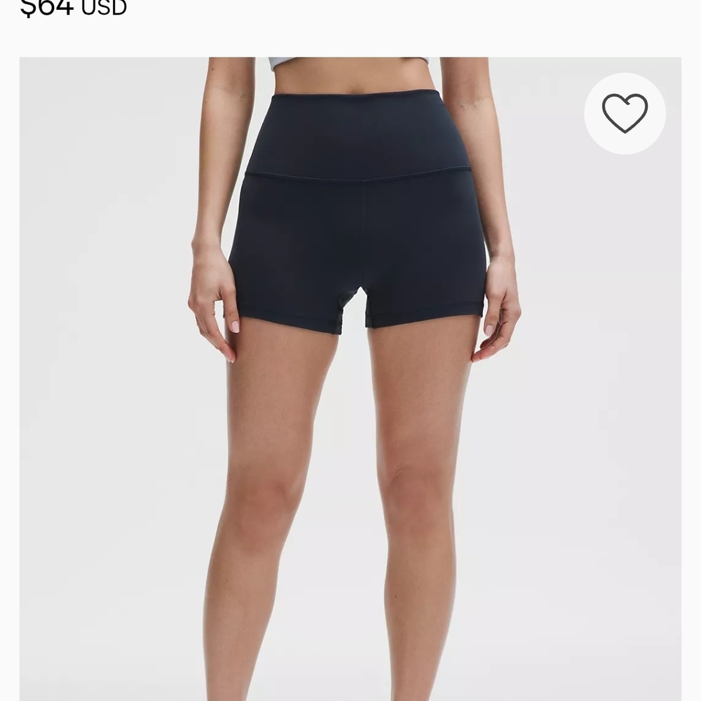lululemon athletica High-Waist Navy Workout Shorts